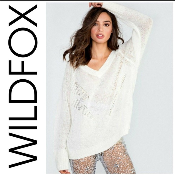 Wildfox Sweaters - Wildfox Christie High Voltage Alpaca Wool Sweater